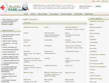 Tablet Screenshot of healthypark.com